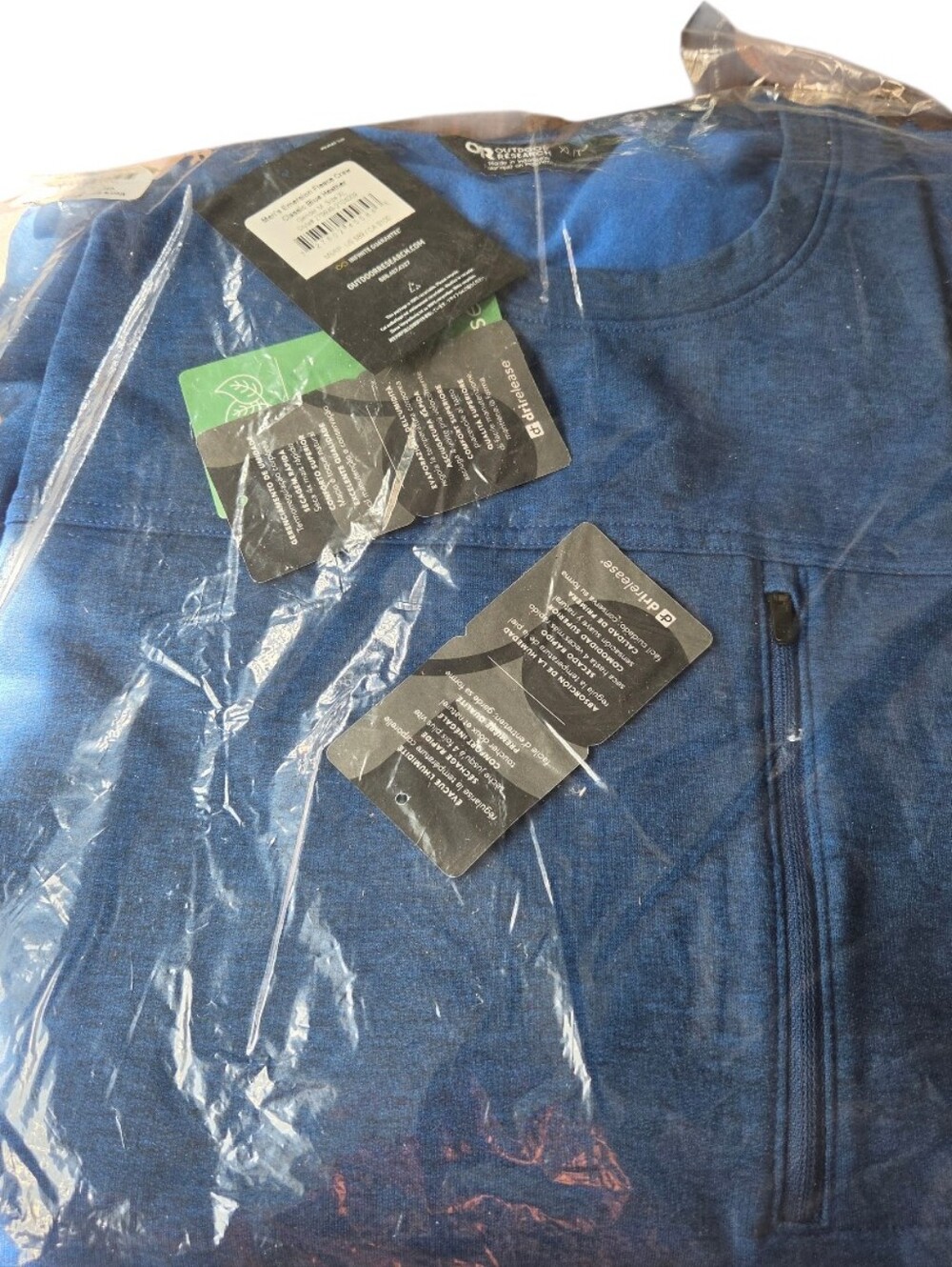 Outdoor Research Mens Emersion Fleece Crew Neck Nwt